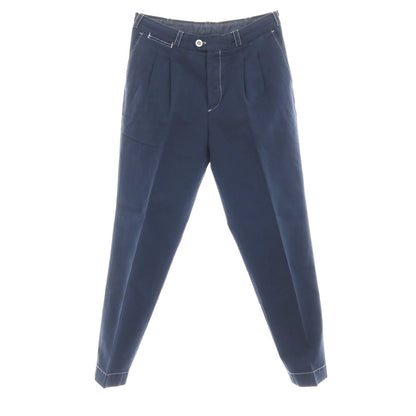 【中古】ピーティートリノ PT TORINO THE REPORTER コットンリネン カジュアルスラックスパンツ ネイビー【サイズ32】【 状態ランクC 】【 メンズ 】