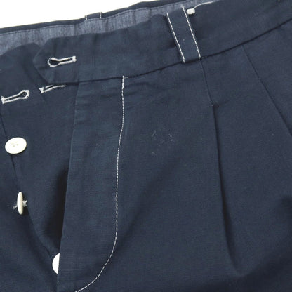 【中古】ピーティートリノ PT TORINO THE REPORTER コットンリネン カジュアルスラックスパンツ ネイビー【サイズ32】【 状態ランクC 】【 メンズ 】