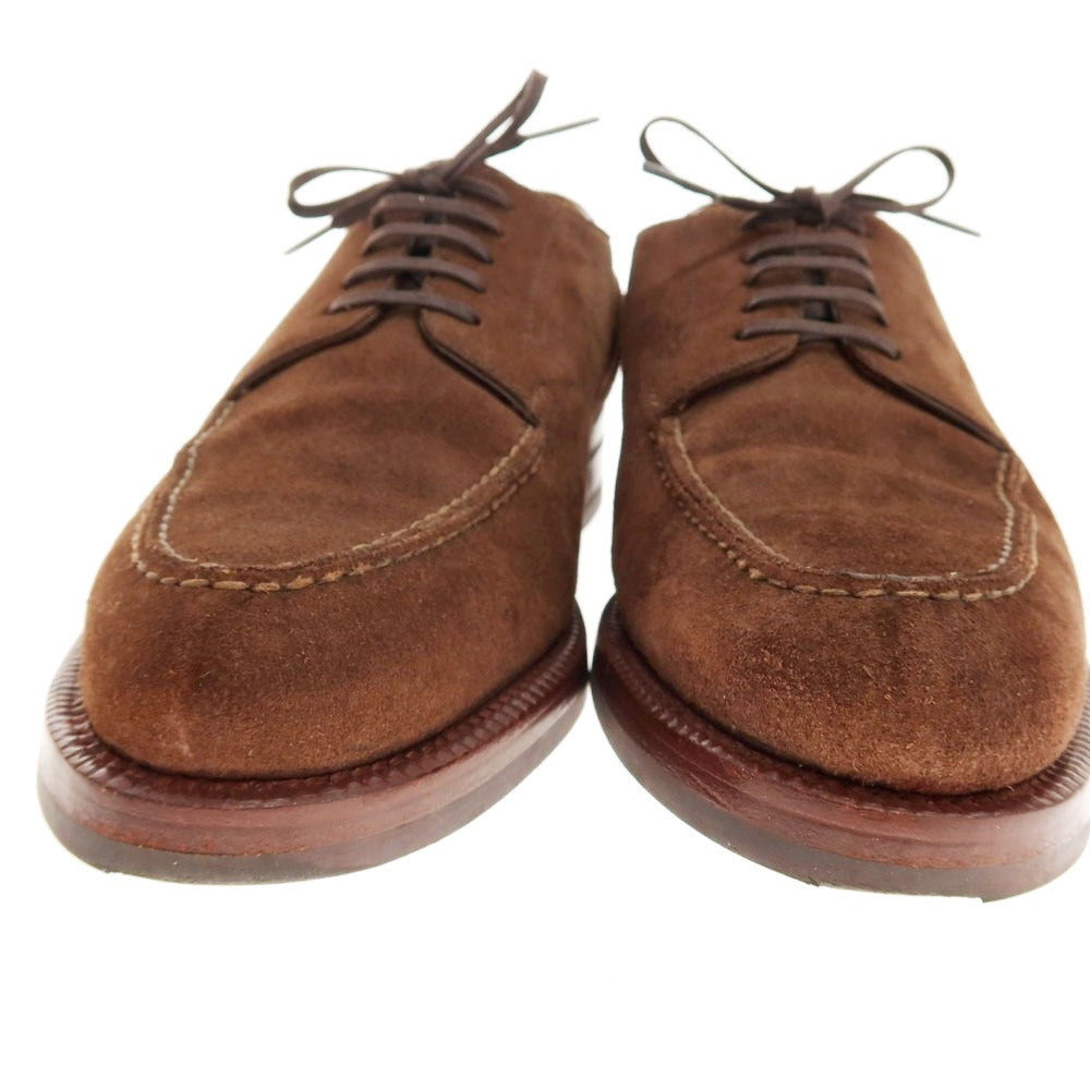 【中古】エンツォ ボナフェ Enzo Bonafe skoaktiebolaget別注 スエード Uチップ ドレスシューズ ブラウン【 7 】【 状態ランクB 】【 メンズ 】