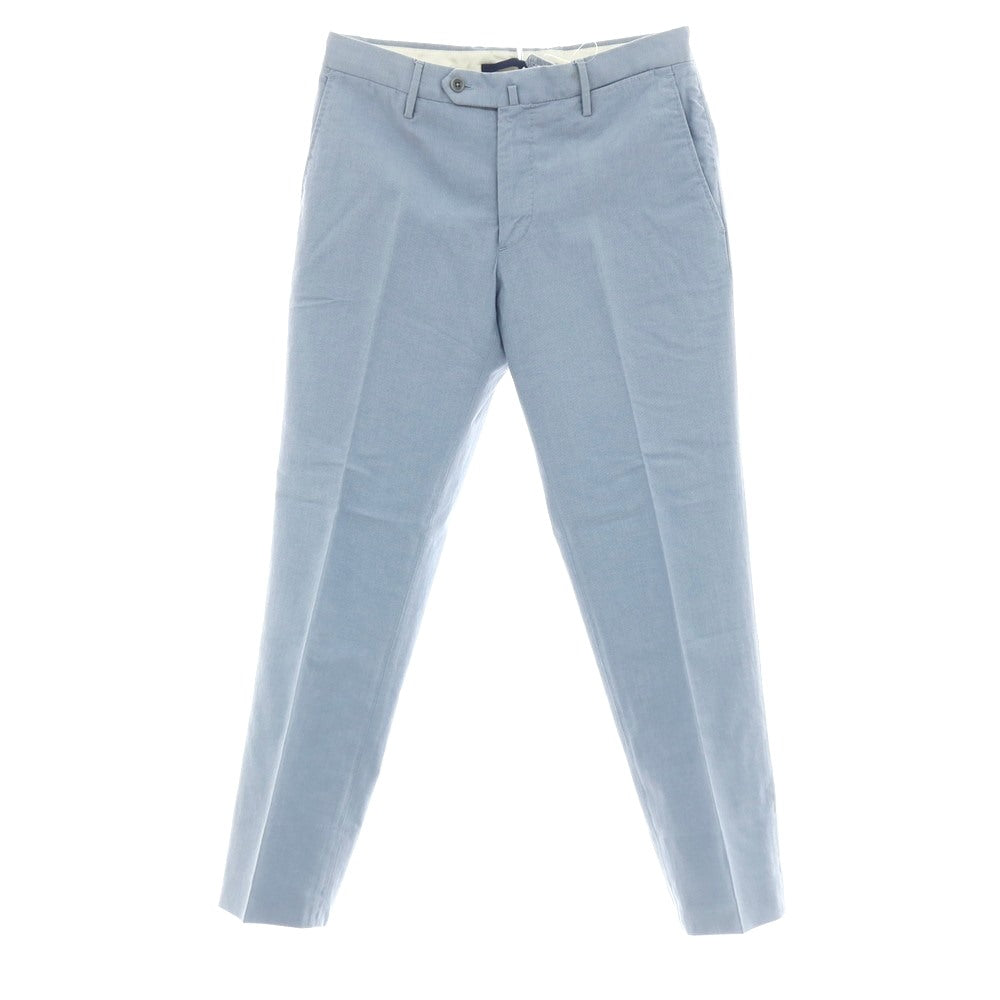 【中古】インコテックス INCOTEX アイスコットンポリウレタン カジュアルスラックスパンツ ライトブルー【サイズ44】【 状態ランクC 】【 メンズ 】