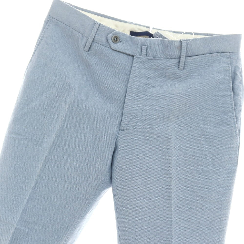 【中古】インコテックス INCOTEX アイスコットンポリウレタン カジュアルスラックスパンツ ライトブルー【サイズ44】【 状態ランクC 】【 メンズ 】