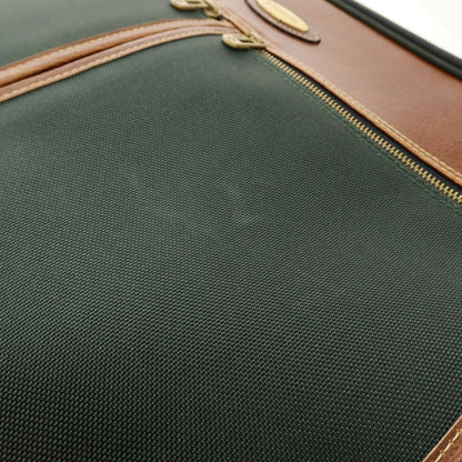【中古】サムソナイト Samsonite ナイロン レザー ブリーフケース グリーンxブラウン【 状態ランクC 】【 メンズ 】
