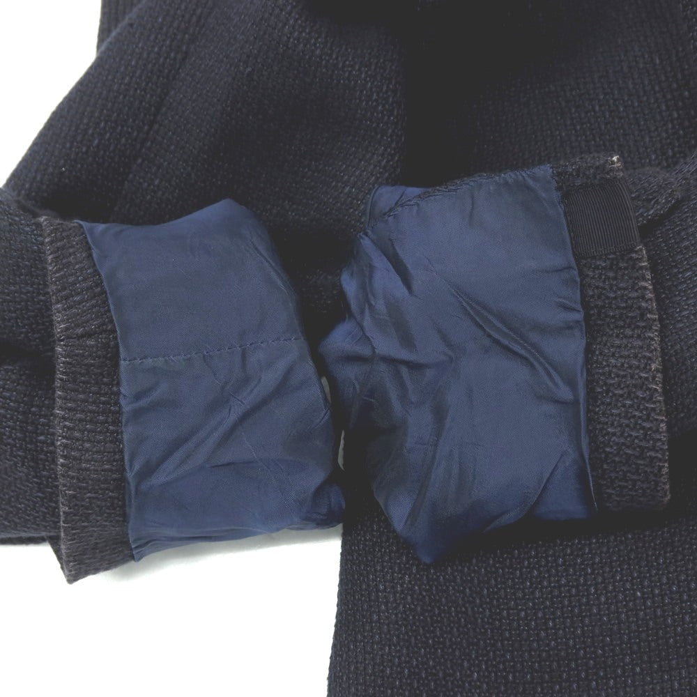 【中古】タリアトーレ TAGLIATORE Brilla per il gusto別注 リネンコットン ダブル6B テーラードジャケット ネイビー【サイズ48】【 状態ランクD 】【 メンズ 】