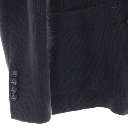 【中古】タリアトーレ TAGLIATORE Brilla per il gusto別注 リネンコットン ダブル6B テーラードジャケット ネイビー【サイズ48】【 状態ランクD 】【 メンズ 】