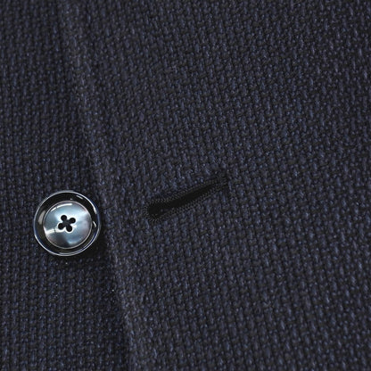 【中古】タリアトーレ TAGLIATORE Brilla per il gusto別注 リネンコットン ダブル6B テーラードジャケット ネイビー【サイズ48】【 状態ランクD 】【 メンズ 】