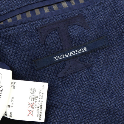 【中古】タリアトーレ TAGLIATORE リネンシルク ダブル6B テーラードジャケット ライトネイビー【サイズ48】【 状態ランクD 】【 メンズ 】