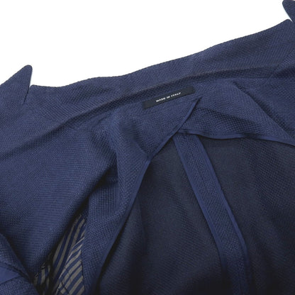 【中古】タリアトーレ TAGLIATORE リネンシルク ダブル6B テーラードジャケット ライトネイビー【サイズ48】【 状態ランクD 】【 メンズ 】