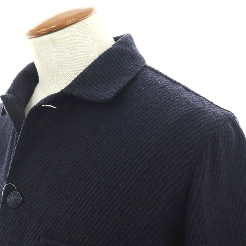 【中古】タリアトーレ TAGLIATORE TAKU ウールポリエステル ショートブルゾン ネイビー【 48 】【 状態ランクB 】【 メンズ 】