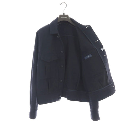 【中古】タリアトーレ TAGLIATORE TAKU ウールポリエステル ショートブルゾン ネイビー【 48 】【 状態ランクB 】【 メンズ 】