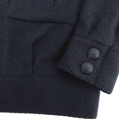 【中古】タリアトーレ TAGLIATORE TAKU ウールポリエステル ショートブルゾン ネイビー【 48 】【 状態ランクB 】【 メンズ 】