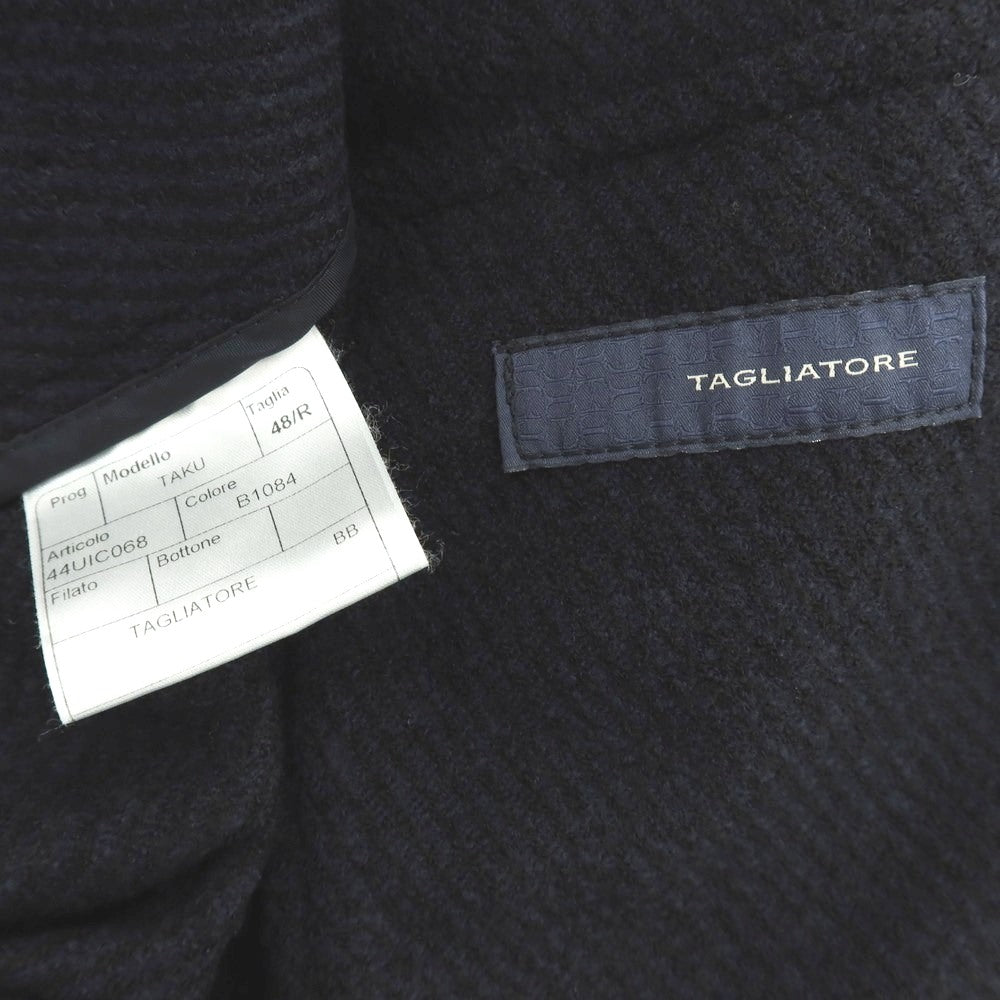 【中古】タリアトーレ TAGLIATORE TAKU ウールポリエステル ショートブルゾン ネイビー【 48 】【 状態ランクB 】【 メンズ 】