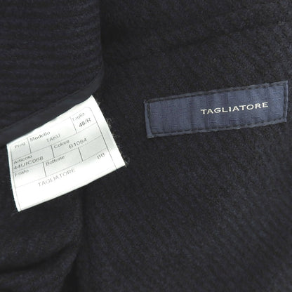 【中古】タリアトーレ TAGLIATORE TAKU ウールポリエステル ショートブルゾン ネイビー【 48 】【 状態ランクB 】【 メンズ 】