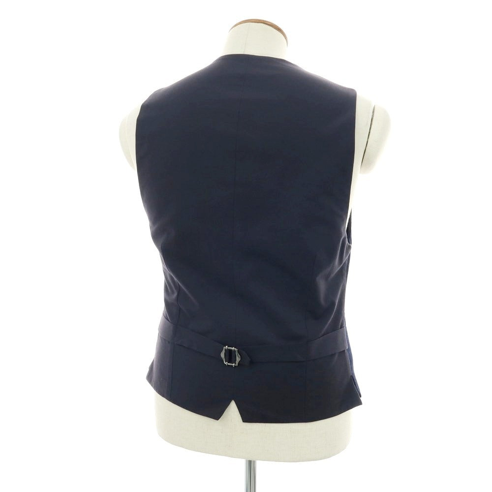 【中古】ラルディーニ LARDINI ウール ドレス系ジレ ベスト ネイビー【 50 】【 状態ランクB 】【 メンズ 】