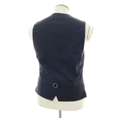 【中古】ラルディーニ LARDINI ウール ドレス系ジレ ベスト ネイビー【 50 】【 状態ランクB 】【 メンズ 】