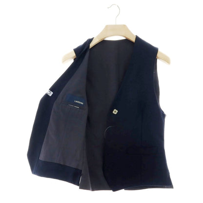 【中古】ラルディーニ LARDINI ウール ドレス系ジレ ベスト ネイビー【 50 】【 状態ランクB 】【 メンズ 】