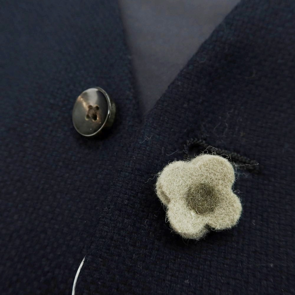 【中古】ラルディーニ LARDINI ウール ドレス系ジレ ベスト ネイビー【 50 】【 状態ランクB 】【 メンズ 】