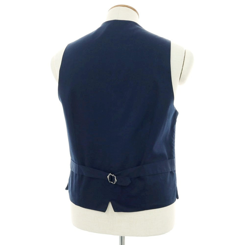 【中古】ラルディーニ LARDINI ウールナイロン ドレス系ジレ ベスト ネイビー【 48 】【 状態ランクB 】【 メンズ 】