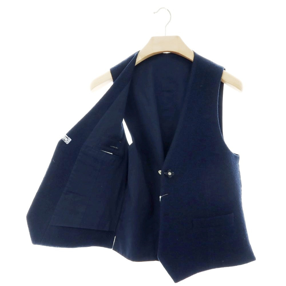 【中古】ラルディーニ LARDINI ウールナイロン ドレス系ジレ ベスト ネイビー【 48 】【 状態ランクB 】【 メンズ 】
