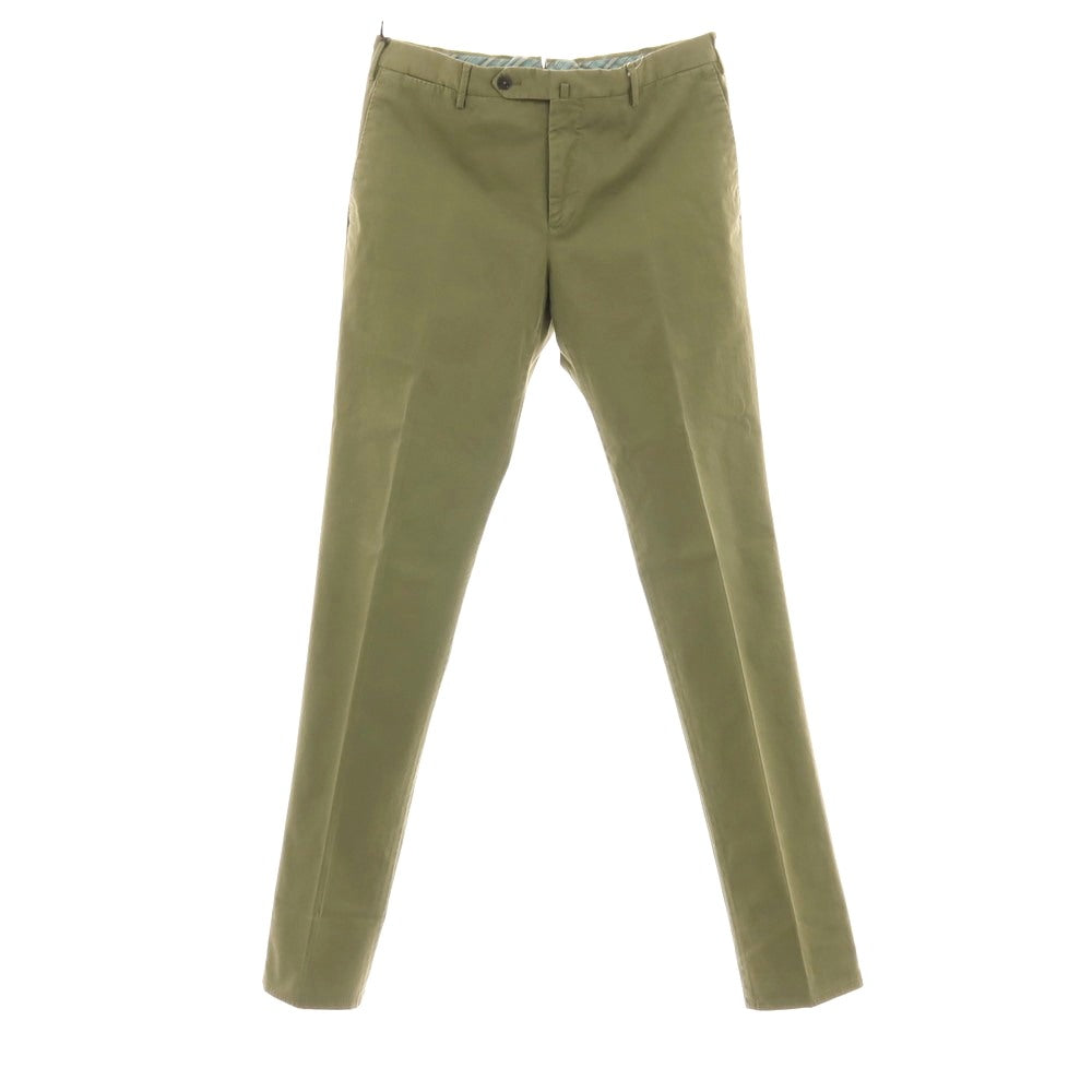 【中古】ピーティートリノ PT TORINO ストレッチ コットン カジュアルスラックスパンツ オリーブグリーン【サイズ48】【 状態ランクA 】【 メンズ 】