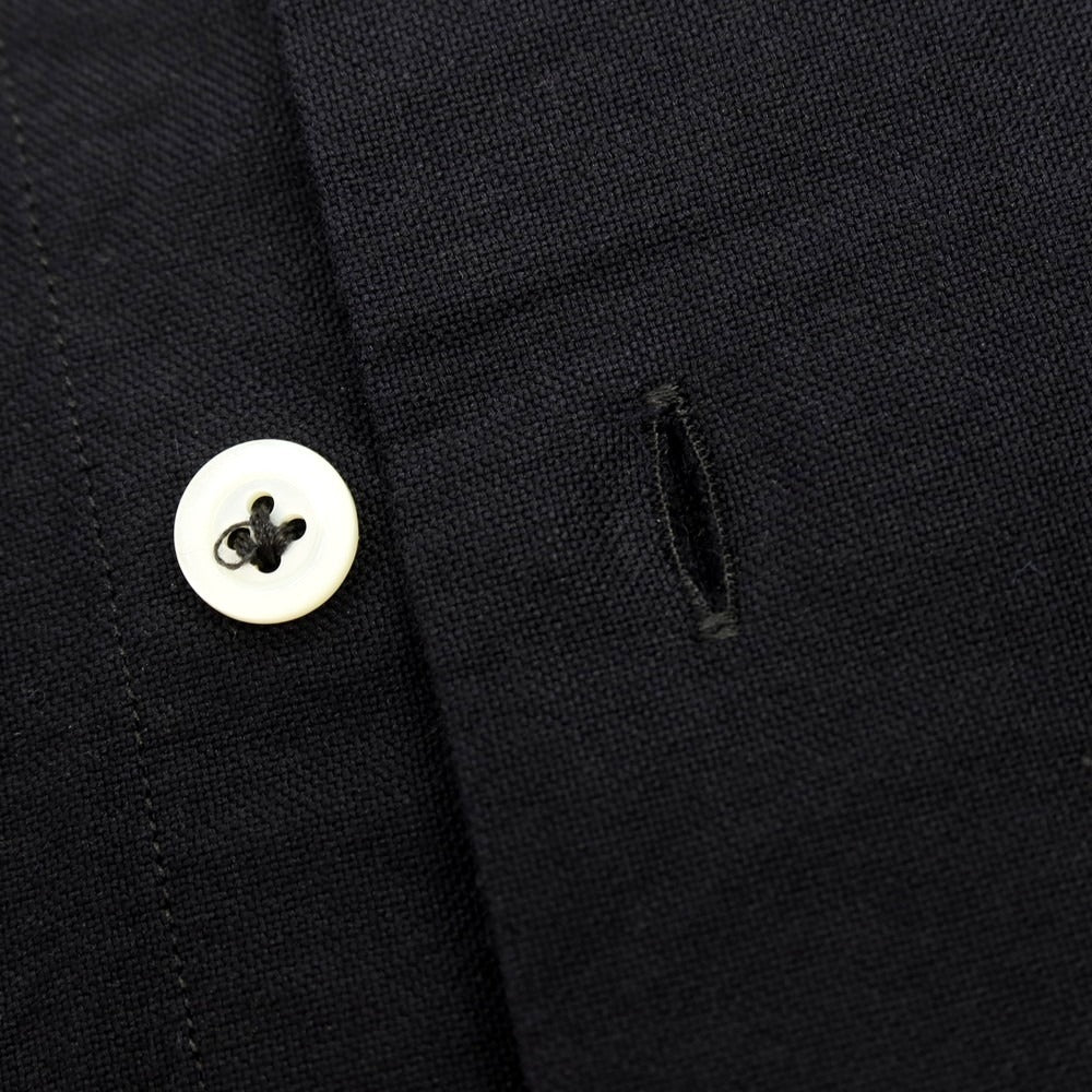 【中古】ジャンネット giannetto コットン ホリゾンタルカラー カジュアルシャツ ブラック【 38 】【 状態ランクB 】【 メンズ 】