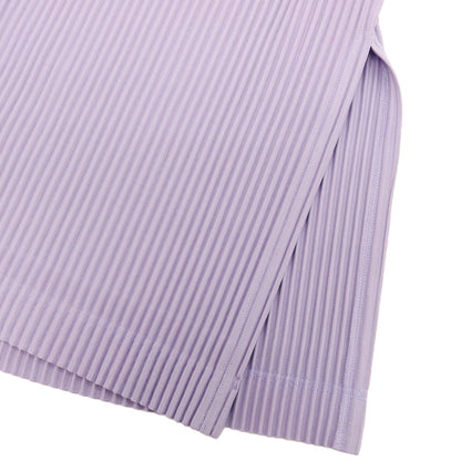 【中古】オム プリッセ イッセイミヤケ HOMME PLISSE ISSEY MIYAKE 2025年秋冬 ポリエステル系 プリーツ 長袖ポロシャツ ラベンダー【 表記なし（L位） 】【 状態ランクA 】【 メンズ 】