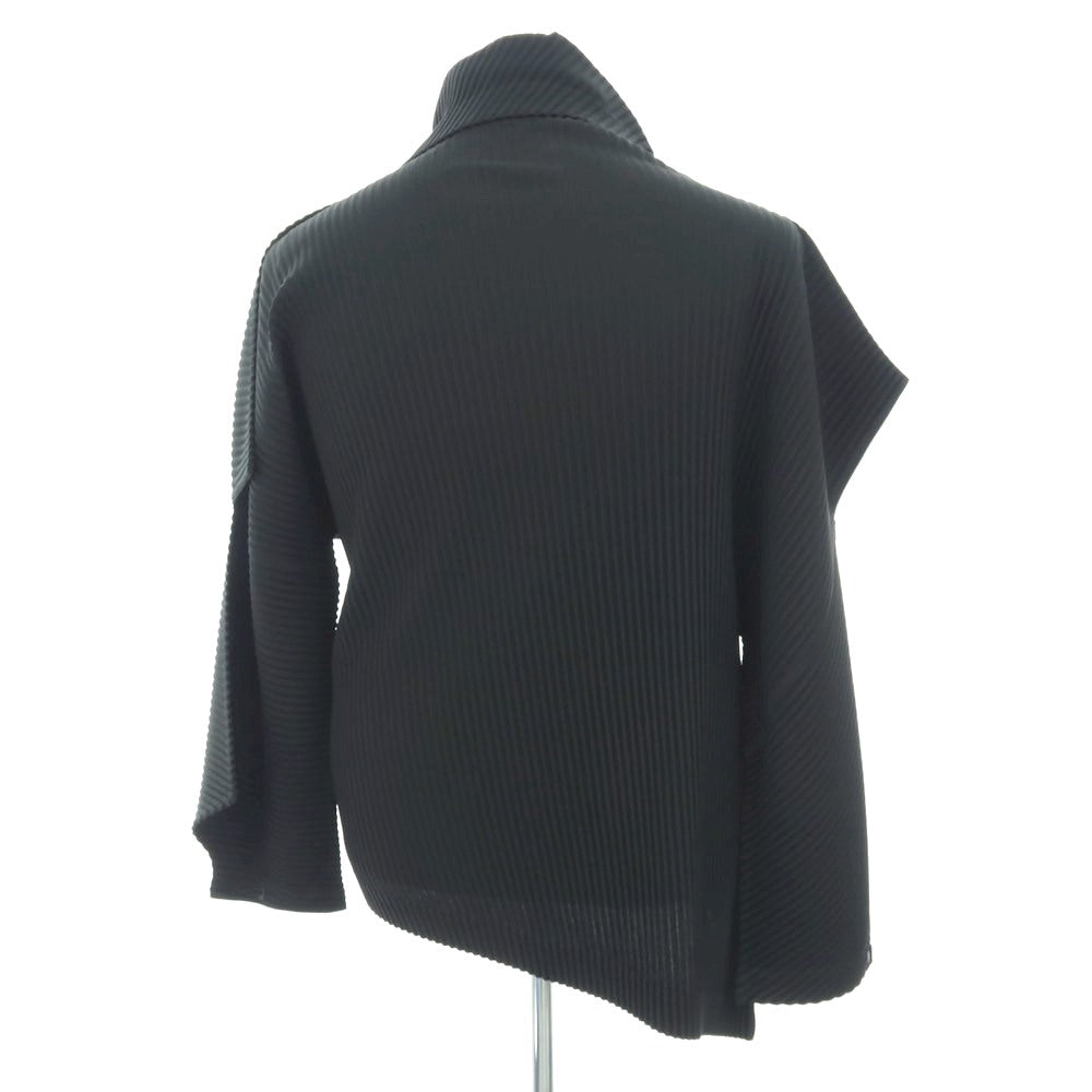 【中古】オム プリッセ イッセイミヤケ HOMME PLISSE ISSEY MIYAKE 2025年秋冬 ポリエステル系 プリーツ 長袖トップ ダークグレー【 表記なし（L位） 】【 状態ランクA 】【 メンズ 】