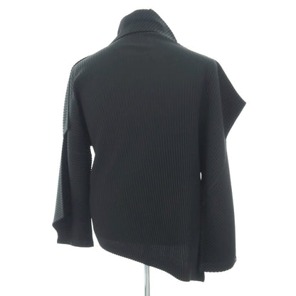 【中古】オム プリッセ イッセイミヤケ HOMME PLISSE ISSEY MIYAKE 2025年秋冬 ポリエステル系 プリーツ 長袖トップ ダークグレー【 表記なし（L位） 】【 状態ランクA 】【 メンズ 】