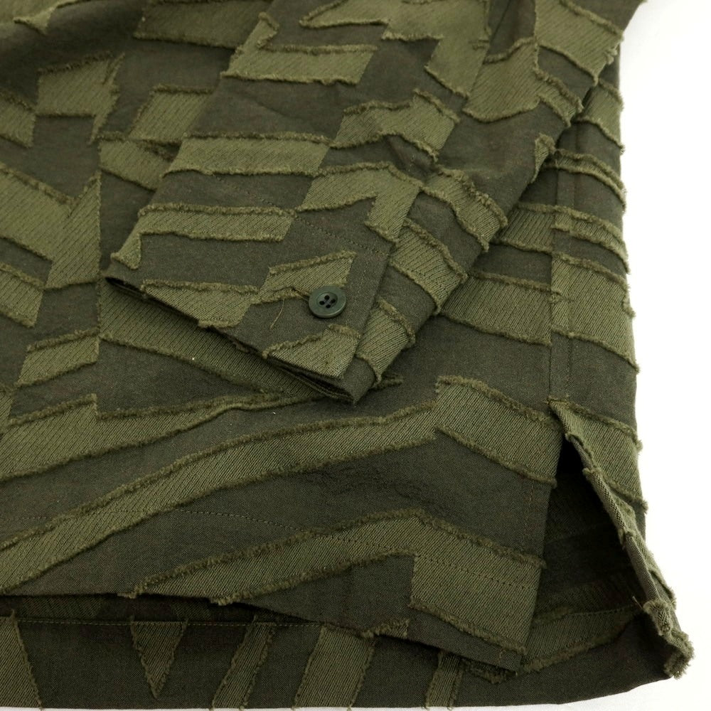 【中古】アイム メン IM MEN 2025年秋冬 コットン系 カットジャカード カジュアルシャツ オリーブ【 表記なし（L位） 】【 状態ランクA 】【 メンズ 】