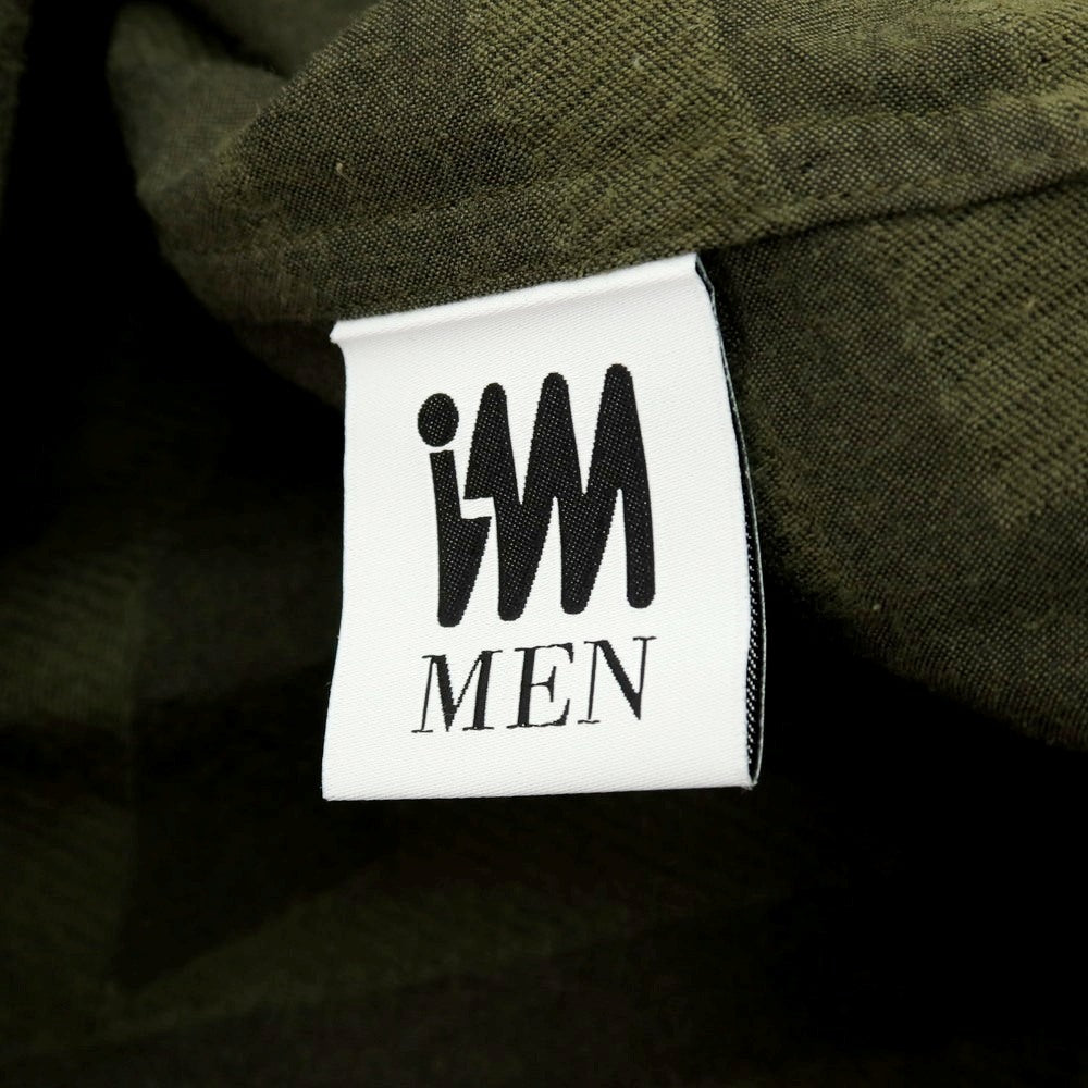 【中古】アイム メン IM MEN 2025年秋冬 コットン系 カットジャカード カジュアルシャツ オリーブ【サイズ表記なし（L位）】【 状態ランクA 】【 メンズ 】[CPD]