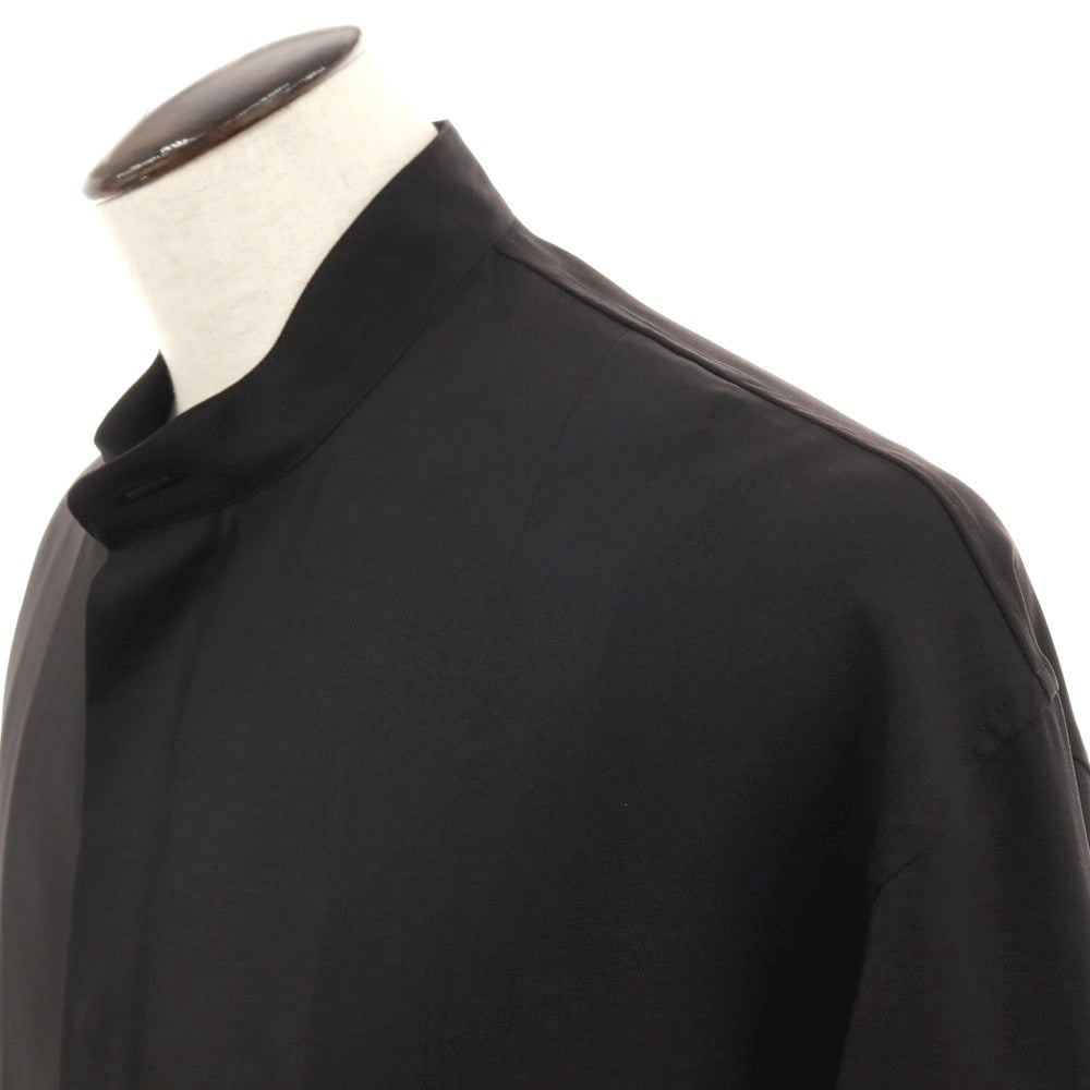 【中古】アイム メン IM MEN 2025年秋冬 ポリエステル系 スタンドカラー カジュアルシャツ ブラック【 表記なし（L位） 】【 状態ランクA 】【 メンズ 】