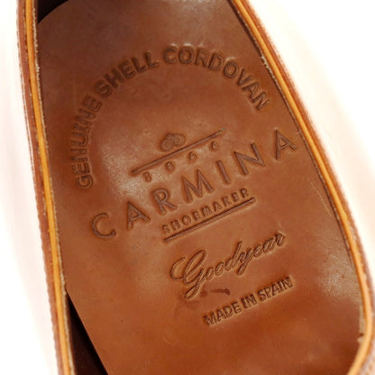 【中古】【未使用】カルミナ CARMINA RAIN シェルコードバン ホールカット ドレスシューズ ライトブラウン【 7 】【 状態ランクS 】【 メンズ 】