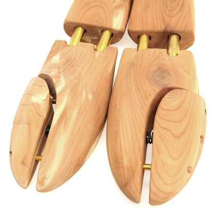 【中古】ウッドロア Woodlore 木製 シューツリー シューキーパー ダークベージュxゴールド【サイズXS】【 状態ランクB 】【 メンズ 】
