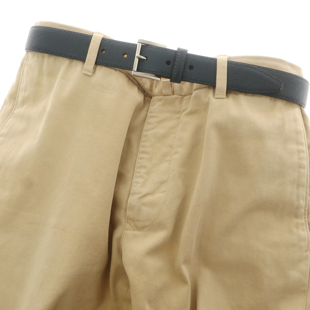 【中古】ティベリオフェレッティ TIBERIO FERRETTI 型押しレザー ベルト ネイビーxシルバー【 80 】【 状態ランクB 】【 メンズ 】