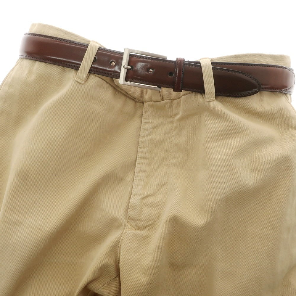 【中古】ブルックスブラザーズ Brooks Brothers コードバン レザー ベルト ブラウンxシルバー【 30 】【 状態ランクB 】【 メンズ 】