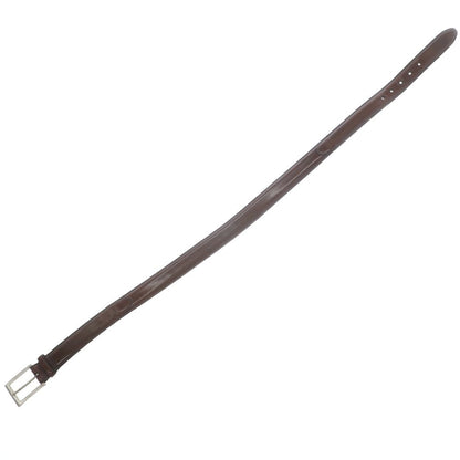 【中古】ブルックスブラザーズ Brooks Brothers コードバン レザー ベルト ブラウンxシルバー【 30 】【 状態ランクB 】【 メンズ 】