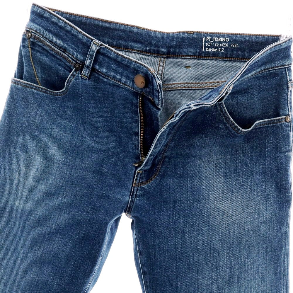 【中古】ピーティートリノ デニム PT TORINO DENIM SWING ストレッチ コットンセルロースポリエステル デニムパンツ ジーンズ ブルー【 サイズ31 】【 状態ランクB 】【 メンズ 】 [APD]