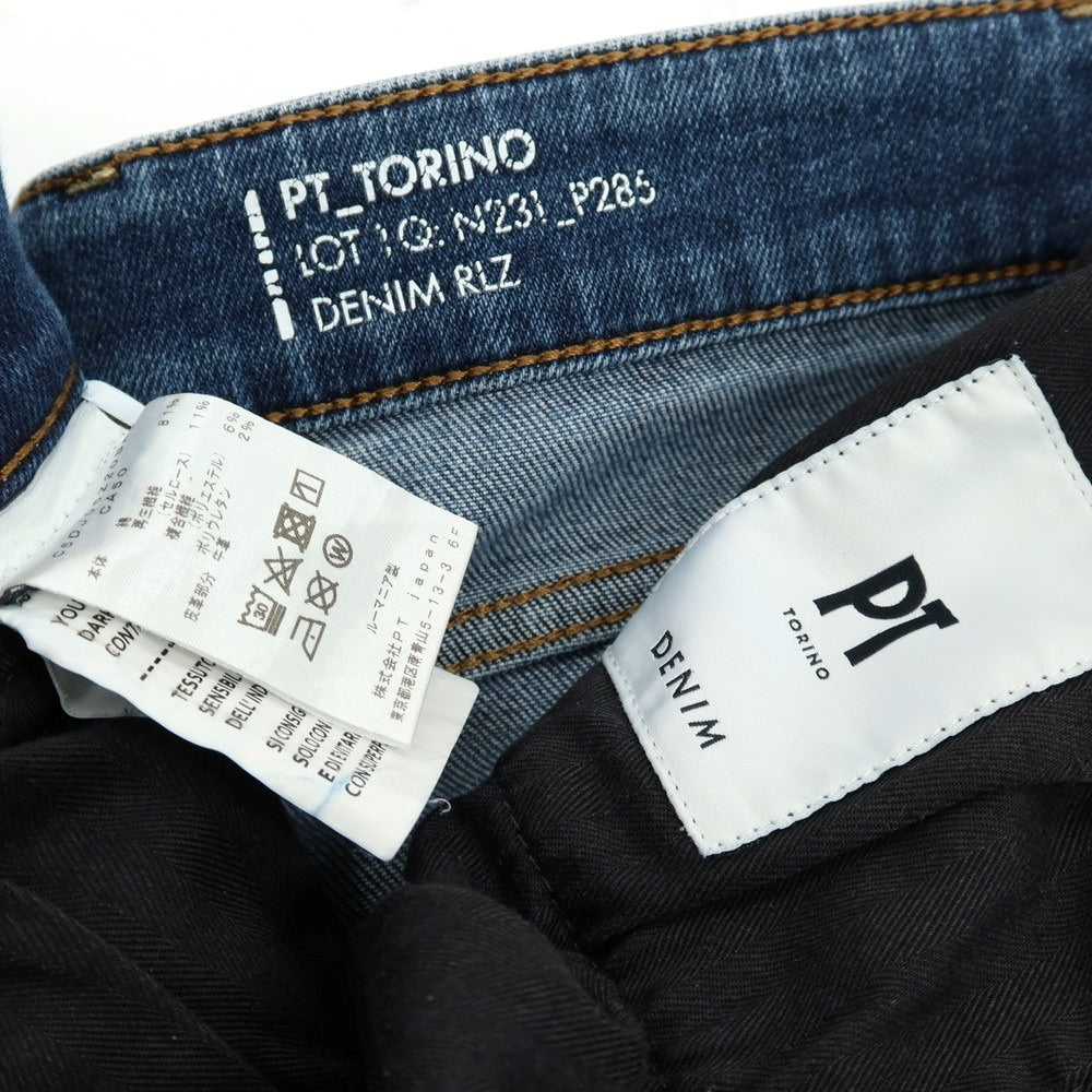 【中古】ピーティートリノ デニム PT TORINO DENIM SWING ストレッチ コットンセルロースポリエステル デニムパンツ ジーンズ ブルー【 サイズ31 】【 状態ランクB 】【 メンズ 】 [APD]