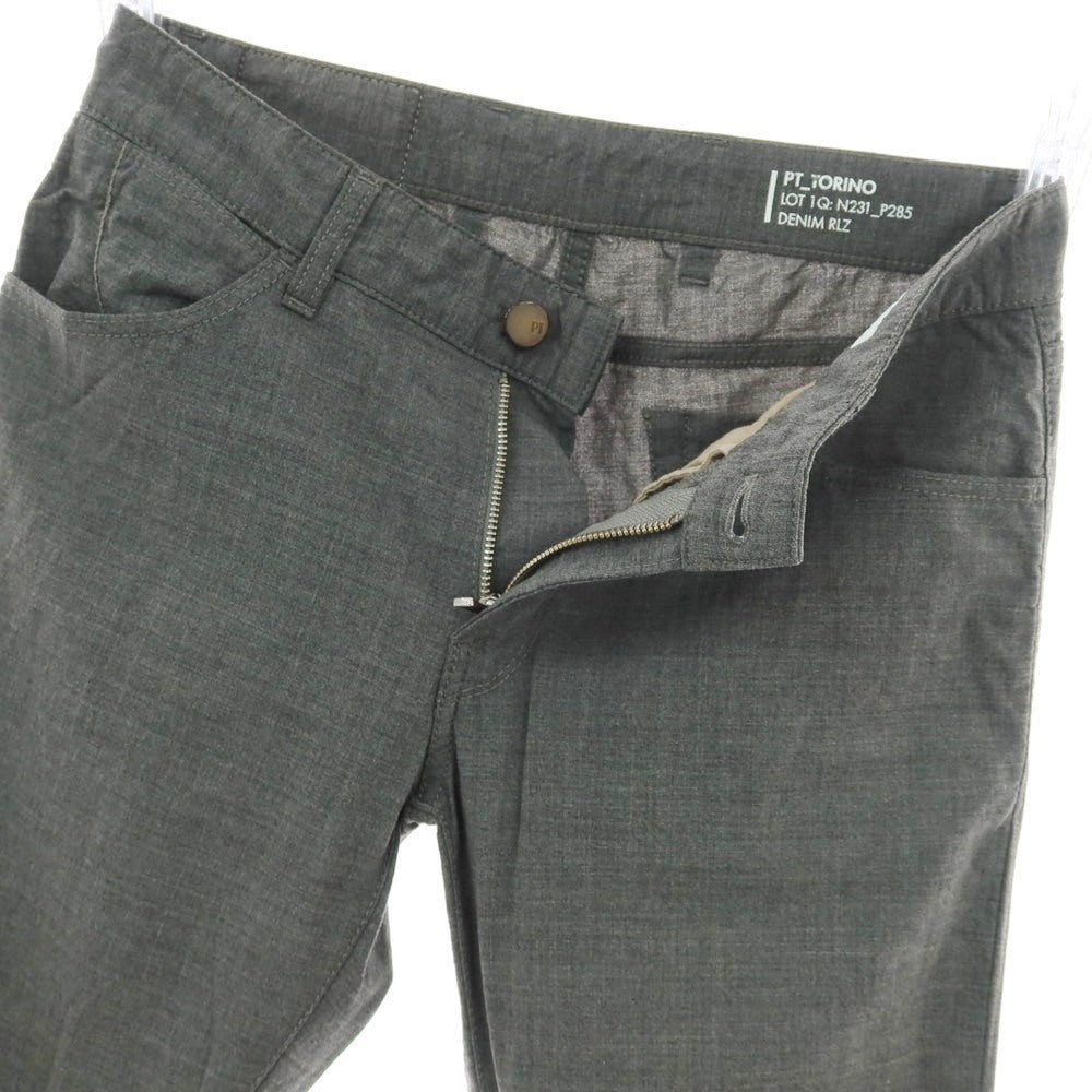 【中古】ピーティートリノ デニム PT TORINO DENIM SWING ストレッチ ウール 5ポケットパンツ グレー【 30 】【 状態ランクB 】【 メンズ 】