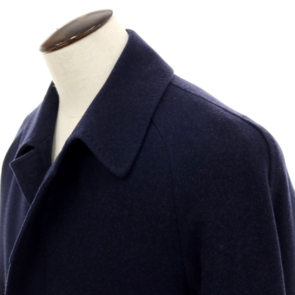 【中古】リングヂャケット RING JACKET ウール ベルテッド ステンカラーコート ネイビー【 4 】【 状態ランクB 】【 メンズ 】