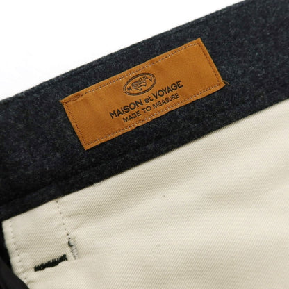 【中古】メゾン エ ボヤージュ MAISON&amp;VOYAGE ウール カジュアルスラックスパンツ チャコールグレー【 48 】【 状態ランクB 】【 メンズ 】