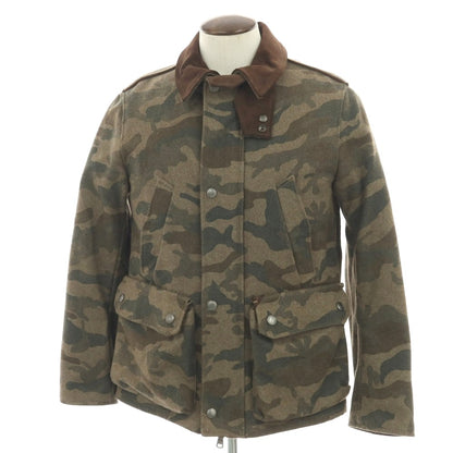 【中古】ヤコブコーエン JACOB COHEN J881 ウールナイロン カモフラ フィールドジャケット カーキxオリーブ【 50 】【 状態ランクB 】【 メンズ 】
