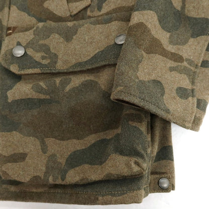 【中古】ヤコブコーエン JACOB COHEN J881 ウールナイロン カモフラ フィールドジャケット カーキxオリーブ【 50 】【 状態ランクB 】【 メンズ 】