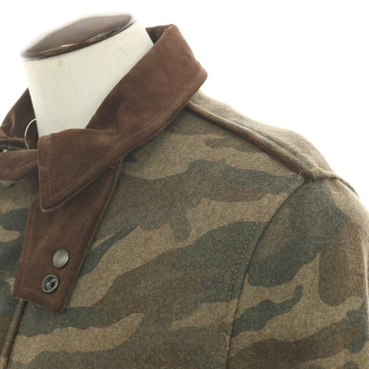 【中古】ヤコブコーエン JACOB COHEN J881 ウールナイロン カモフラ フィールドジャケット カーキxオリーブ【 50 】【 状態ランクB 】【 メンズ 】