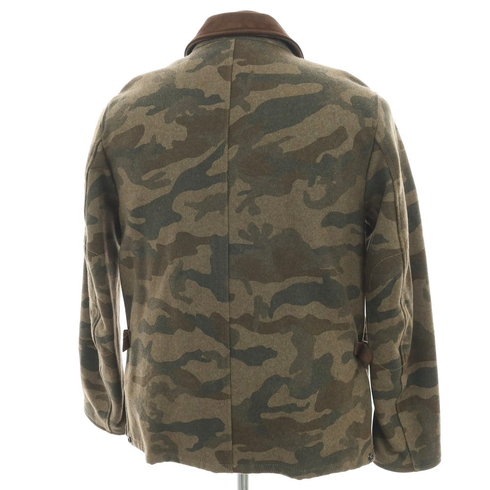 【中古】ヤコブコーエン JACOB COHEN J881 ウールナイロン カモフラ フィールドジャケット カーキxオリーブ【 50 】【 状態ランクB 】【 メンズ 】