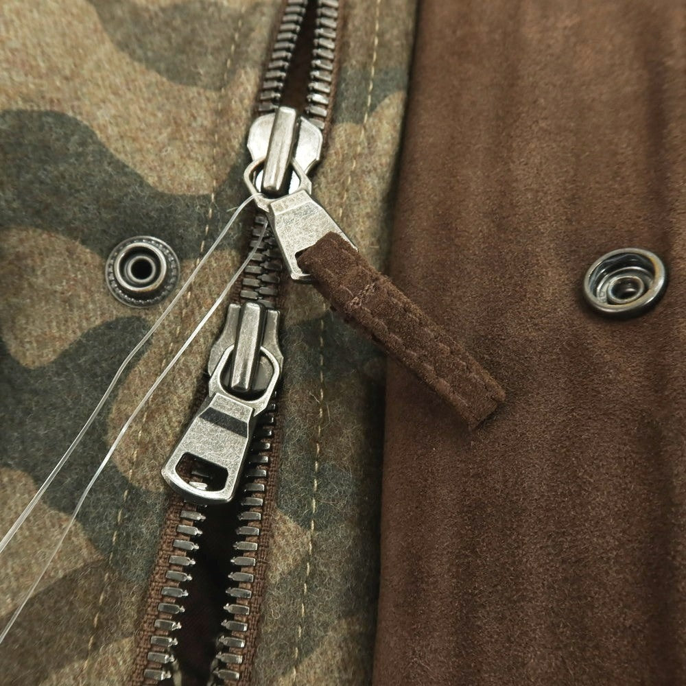 【中古】ヤコブコーエン JACOB COHEN J881 ウールナイロン カモフラ フィールドジャケット カーキxオリーブ【 50 】【 状態ランクB 】【 メンズ 】