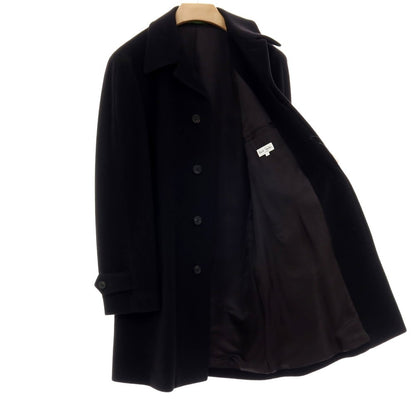 【中古】ポールスミス Paul Smith アンゴラ ステンカラーコート ブラック【 L 】【 状態ランクB 】【 メンズ 】