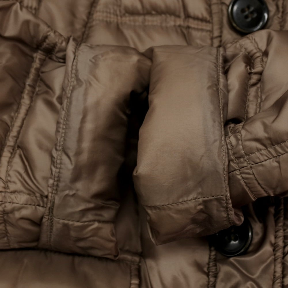 【中古】ヘルノ Herno ストレッチナイロン ダウンコート グレーブラウン【 48 】【 状態ランクC 】【 メンズ 】