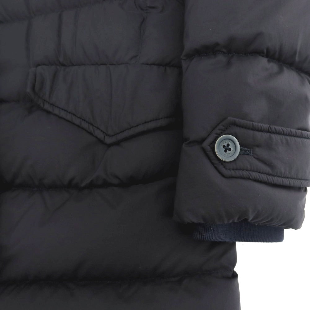 【中古】ヘルノ Herno レジェンド レスキモー ナイロン フーデッド ダウンコート ネイビー【 48 】【 状態ランクB 】【 メンズ 】