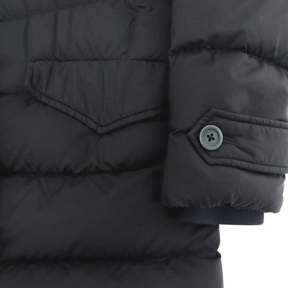 【中古】ヘルノ Herno レジェンド レスキモー ナイロン フーデッド ダウンコート ネイビー【 48 】【 状態ランクB 】【 メンズ 】