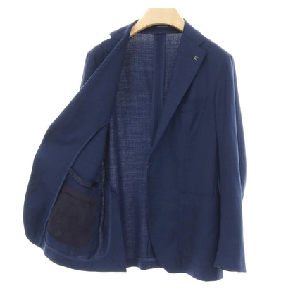 【中古】タリアトーレ TAGLIATORE ストレッチ ウール 2B テーラードジャケット ネイビーブルー【サイズ46】【 状態ランクB 】【 メンズ 】